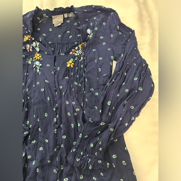 Vanessa Virgina Anthropologie Ashton Blouse - Picture 4 of 10